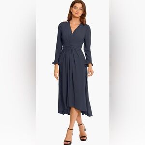 Maggy London Charcoal Long Sleeve Dress